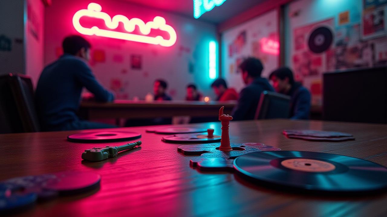 ライブ会場の熱気を感じるボードゲームプレイ風景